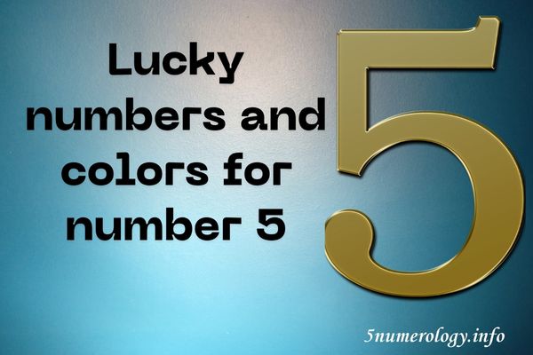 Lucky numbers and colors for number 5